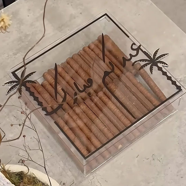 صندوق حلويات تصميم النخلة