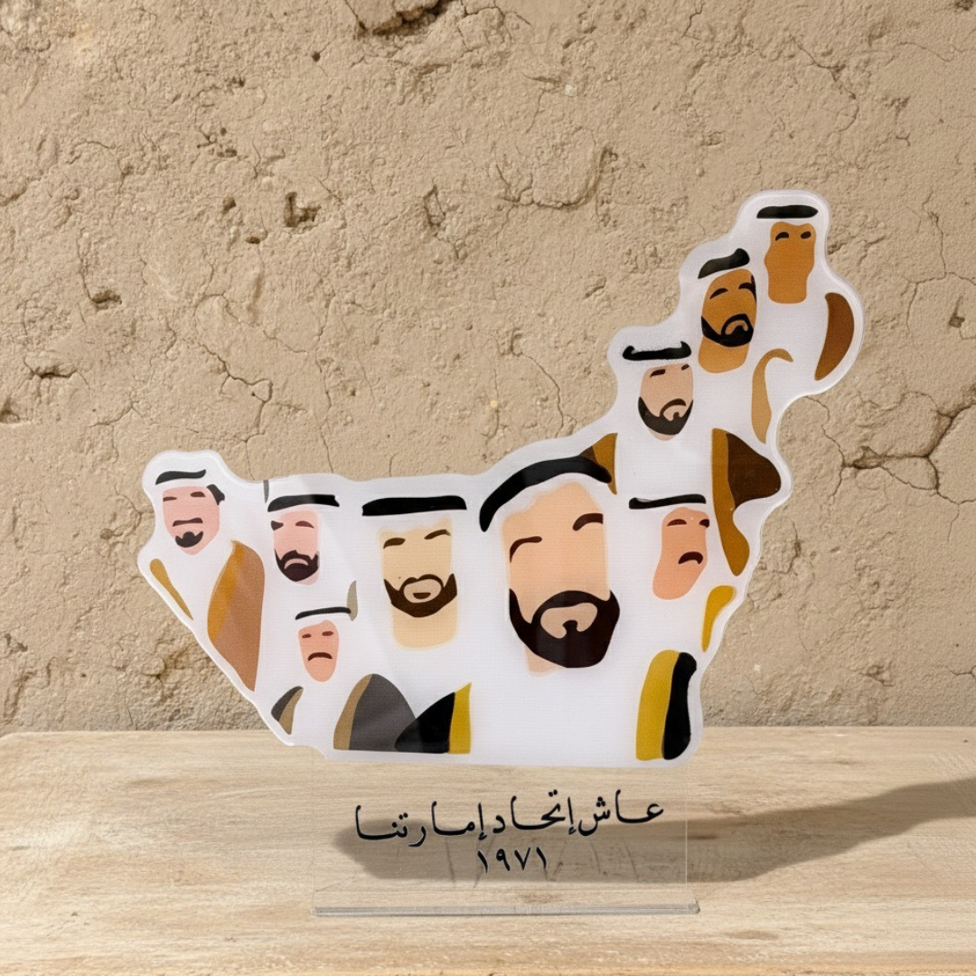 مجسم خريطة الإمارات – مؤسسو الاتحاد 1971