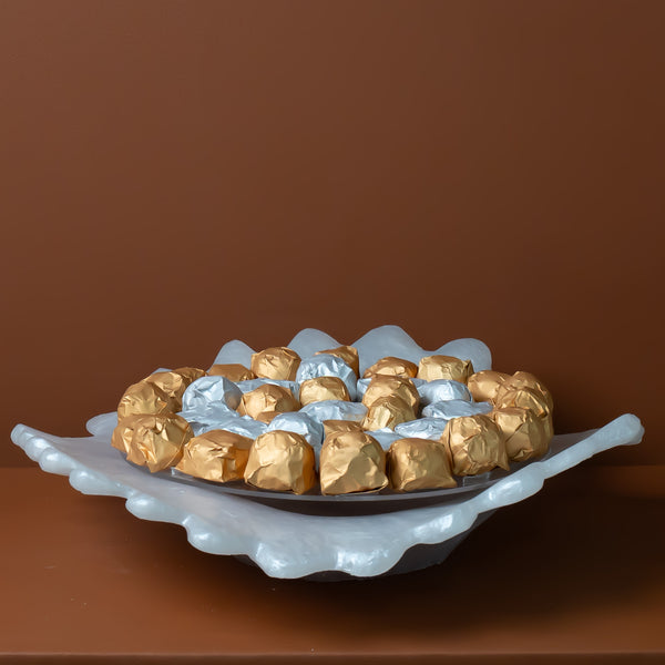 صينية ريزين دائرية مرتفعة